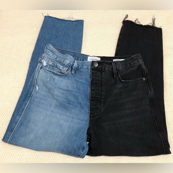 Frame Two Tone Jeans - Picture 5 of 9